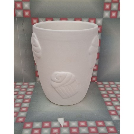 Cupcake Relief Mug ø 7,5, H 10 cm, 200 ml