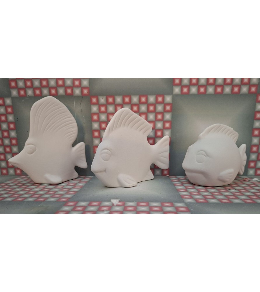 3 Fish Set H 7 bis 10 cm