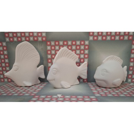3 Fish Set H 7 bis 10 cm